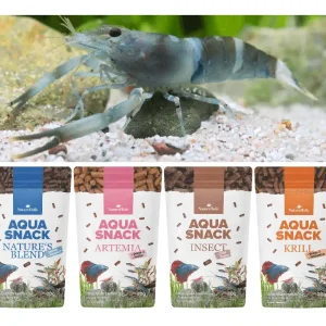 NatureHolic Snackbundle für Großarmgarnelen, Natures Blend, Krill, Insect & Artemia, 4 x 30 g Must-Have